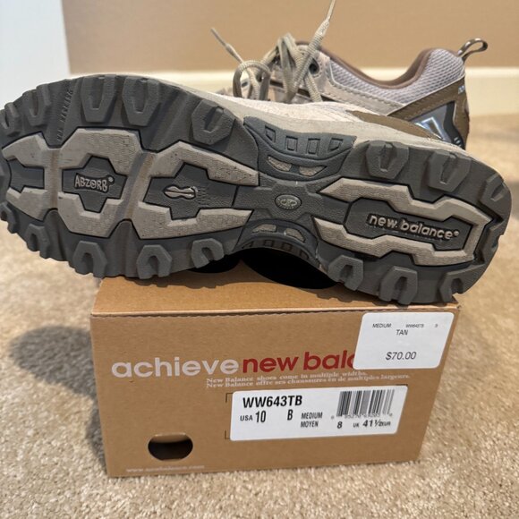 Women's tan New Balance WW643TB All Terrain hiking /walking shoes - Size 10B - Picture 3 of 5